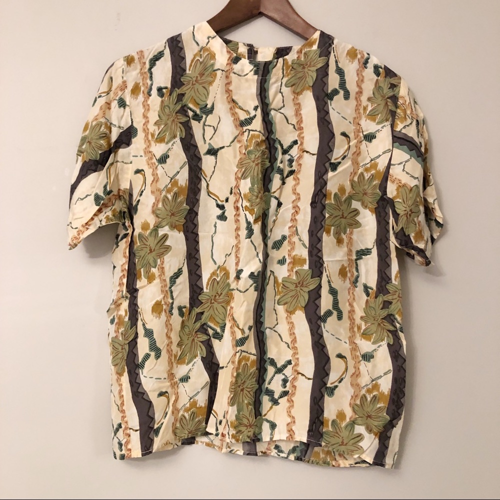 Oscar de la Renta Silk Blouse